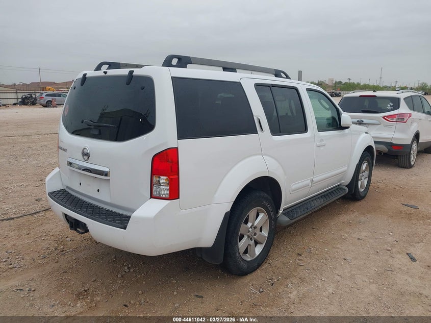 2012 Nissan Pathfinder 4.0 Sv white Lot 111044611042 Vin 5N1AR1NNXCC612256