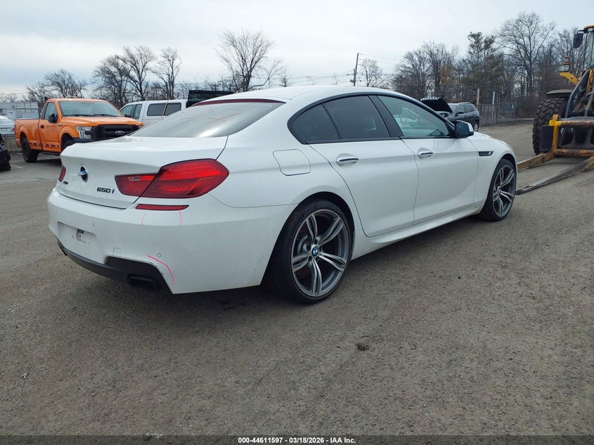 Vin: wba6b4c55ed099074, lot: 45108551, bmw 650i gran coupe xdrive 20144