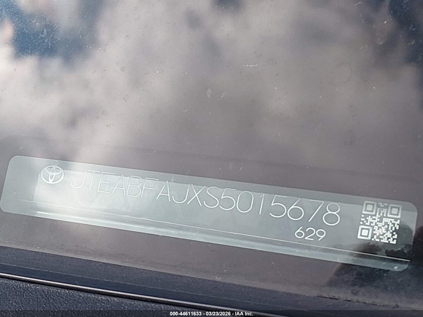 2025 Toyota Land Cruiser VIN: JTEABFAJXS5015678 Lot: 44611633