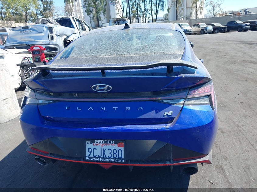 2022 Hyundai Elantra N VIN: KMHLW4AK7NU006182 Lot: 44611991