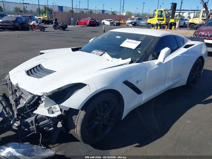 Vin: 1g1yb2d7xg5123729, lot: 45109308, chevrolet corvette stingray 20162