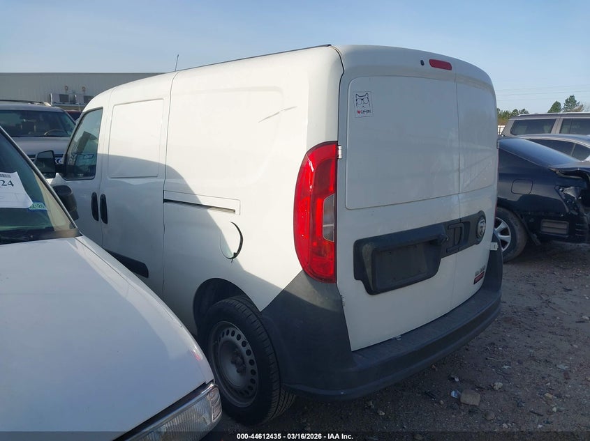 Vin: zfbhrfab9l6r54021, lot: 45109389, ram promaster city tradesman 20203