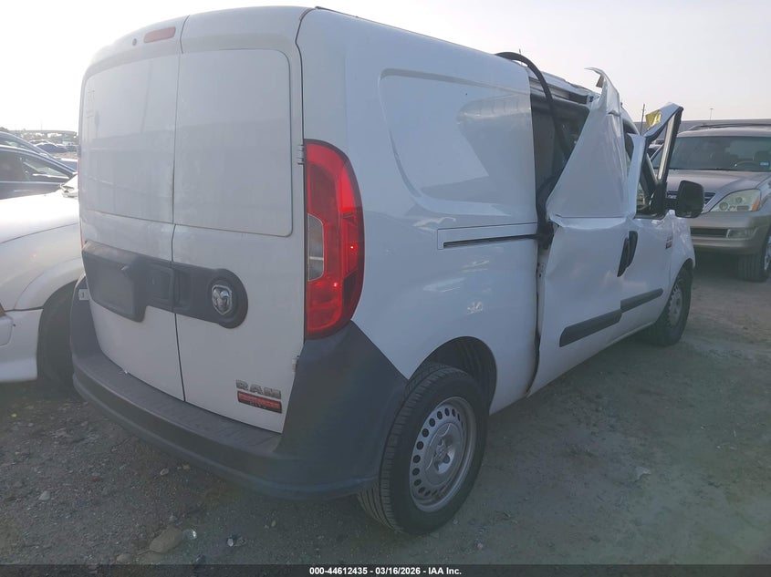 Vin: zfbhrfab9l6r54021, lot: 45109389, ram promaster city tradesman 20204