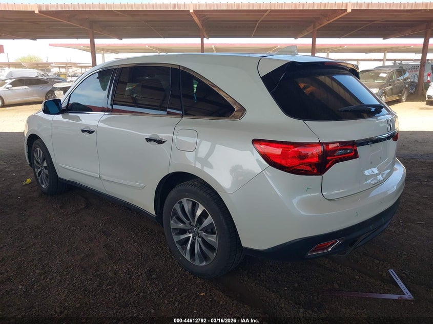 2016 Acura Mdx Technology Acurawatch Plus Packages/Technology Package