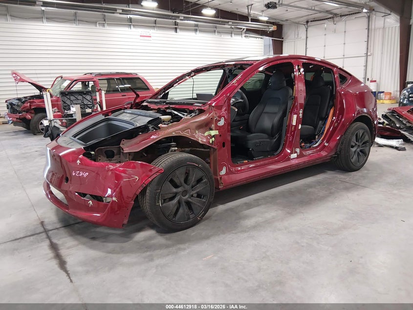 Vin: 7saygdee9sf256736, lot: 45109872, tesla model y long range dual motor all-wheel drive 20252