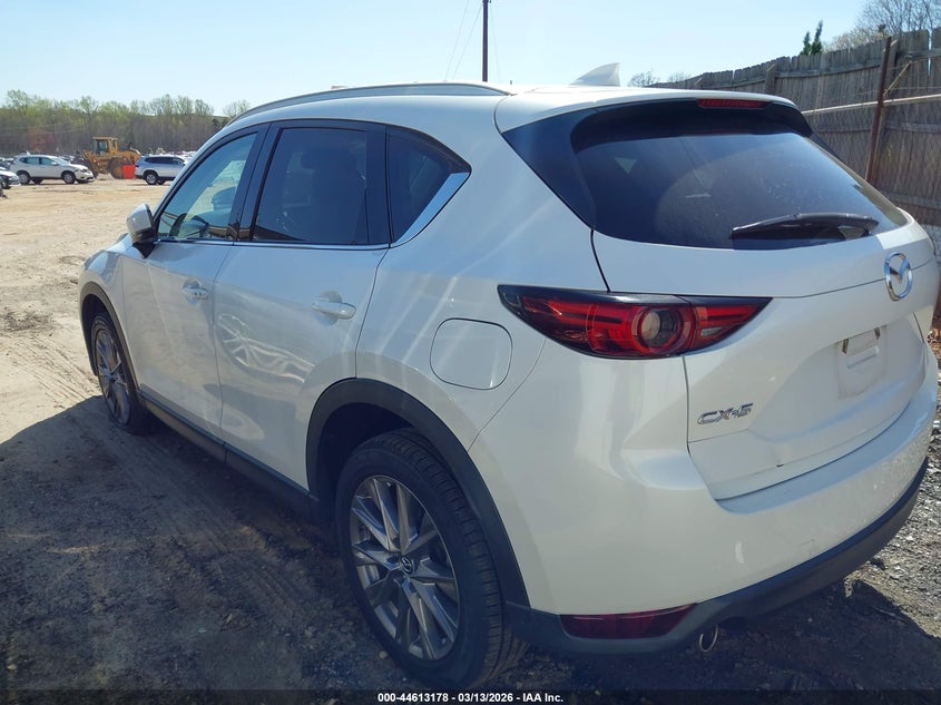 Vin: jm3kfadm0k1618630, lot: 45110132, mazda cx-5 grand touring 20193