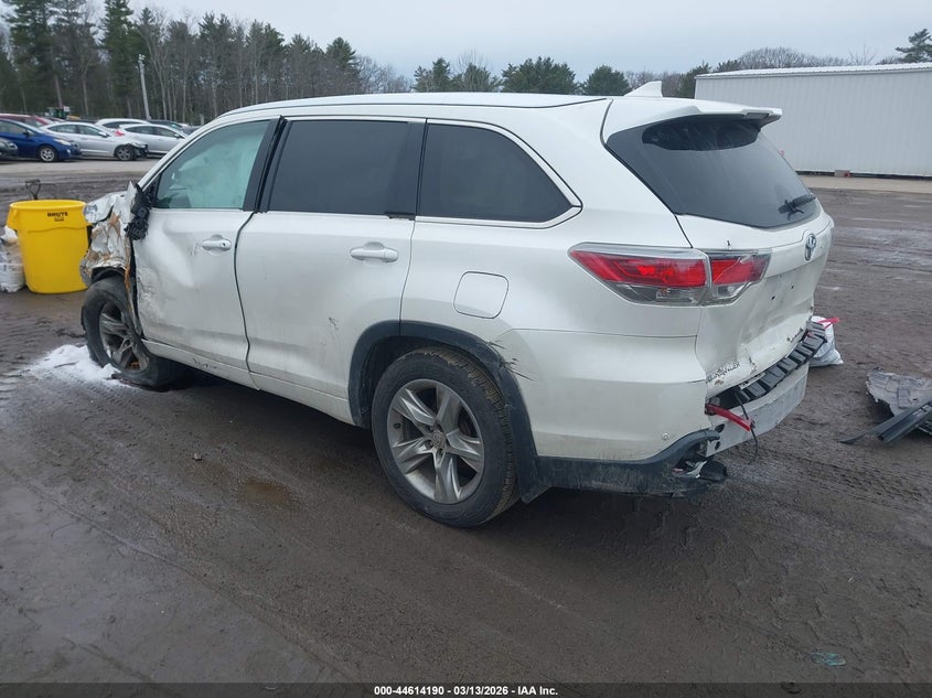 Vin: 5tddkrfh5fs140094, lot: 45111168, toyota highlander limited platinum v6 20153