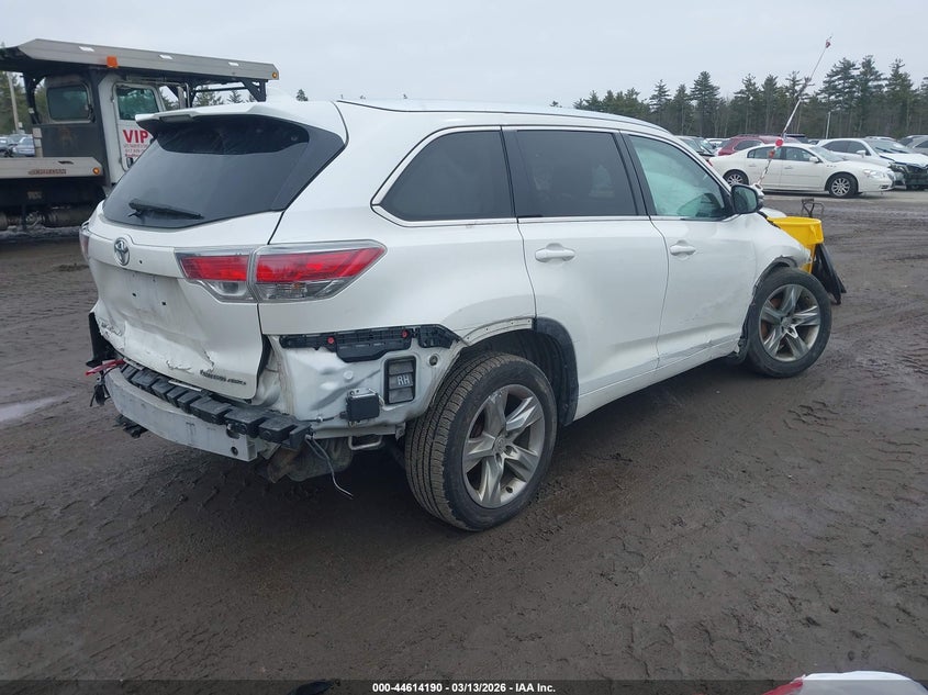 Vin: 5tddkrfh5fs140094, lot: 45111168, toyota highlander limited platinum v6 20154