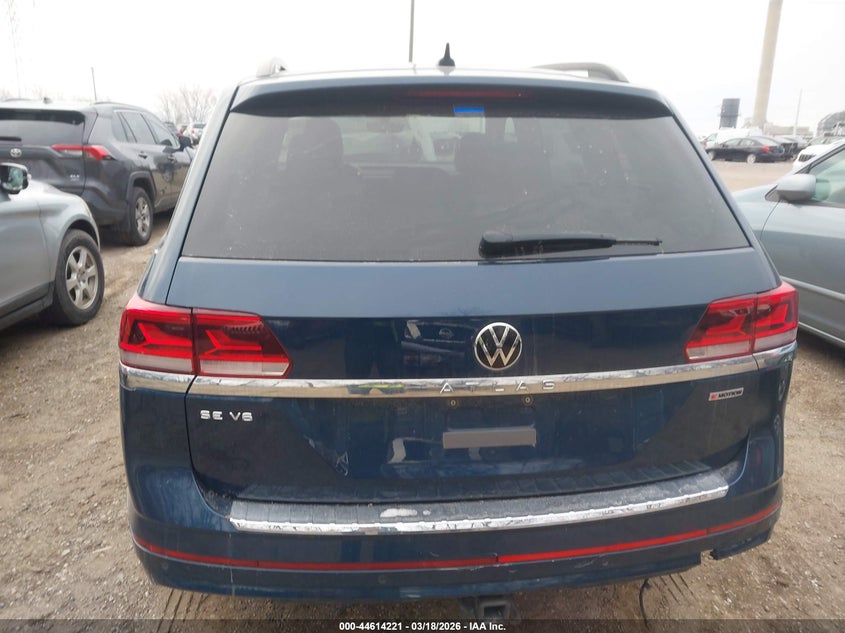 2021 Volkswagen Atlas 3.6L V6 Se W/Technology R-Line VIN: 1V2NR2CA1MC562343 Lot: 44614221