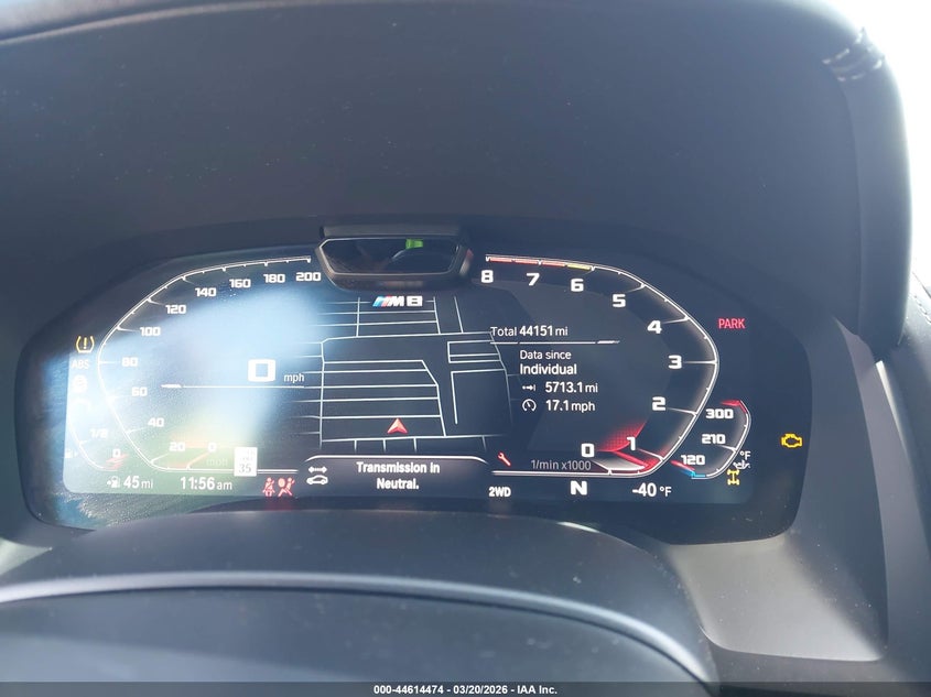 2020 BMW M8 VIN: WBSDZ0C0XLCD92776 Lot: 44614474