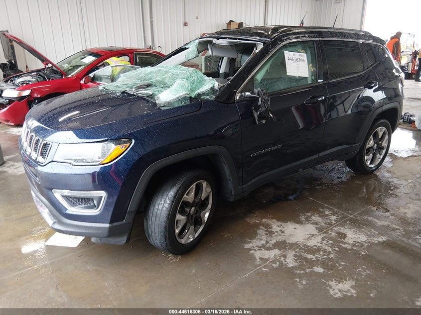 Vin: 3c4njdcb6jc252380, lot: 45113284, jeep compass limited 4x4 20182