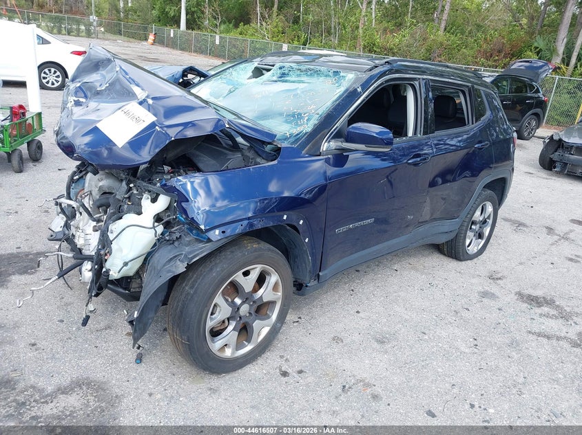 Vin: 3c4njdcb2lt167359, lot: 45113485, jeep compass limited 4x4 20202