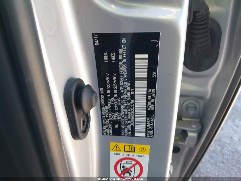 2017 Lexus Nx Nx Turbo VIN: JTJYARBZ5H2073748 Lot: 44616704