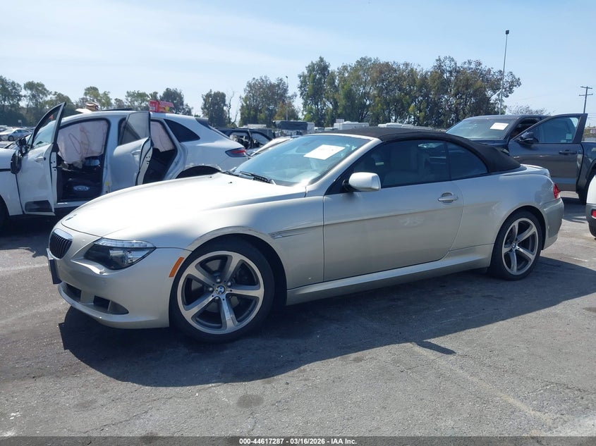 2008 BMW 650I VIN: WBAEB53538CX63383 Lot: 44617287