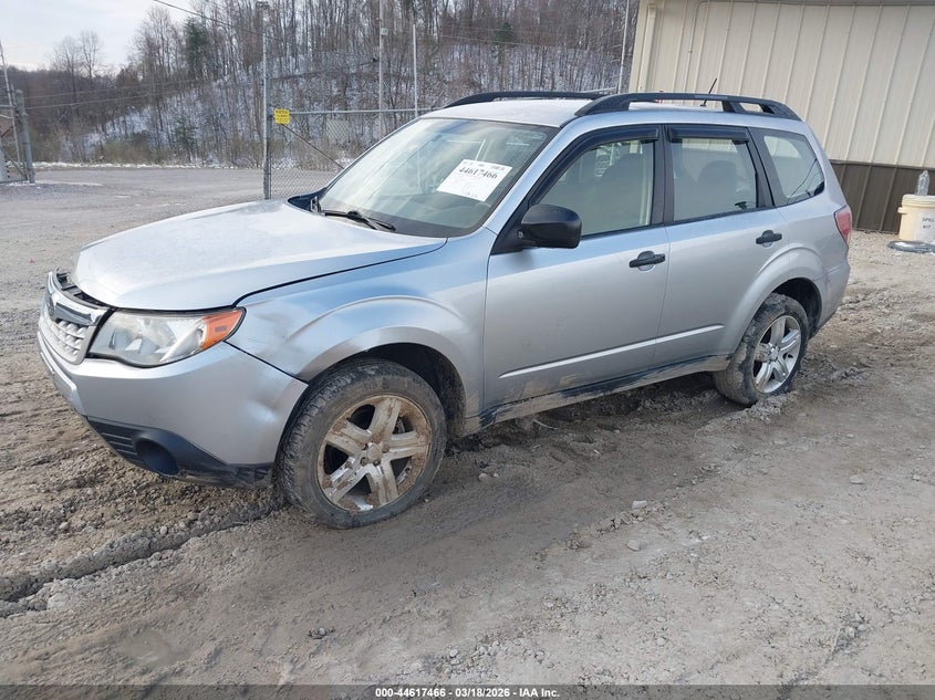 2012 Subaru Forester 2.5 2.5X silver Lot 111044617466 Vin JF2SHBBC8CH460843