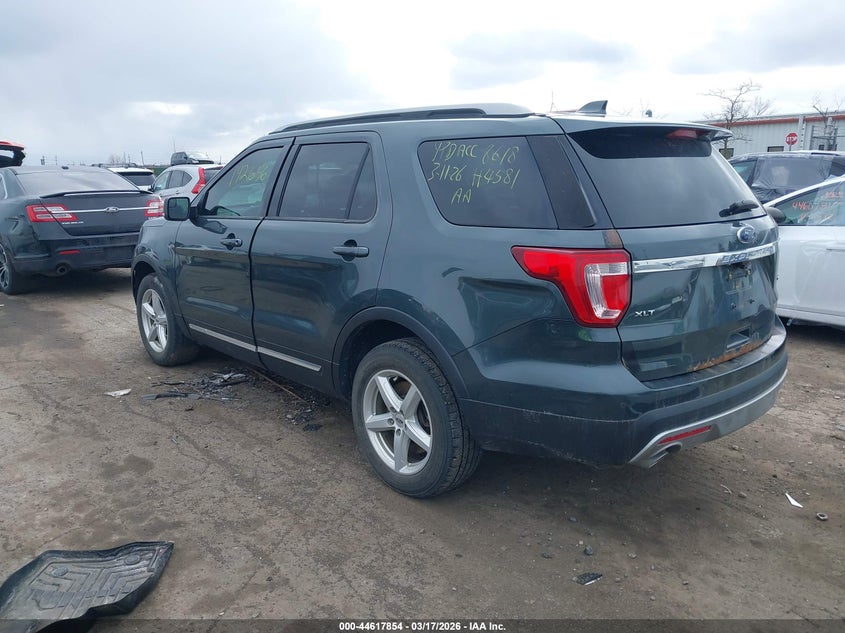 Vin: 1fm5k8d81gga48618, lot: 45114832, ford explorer xlt 20163