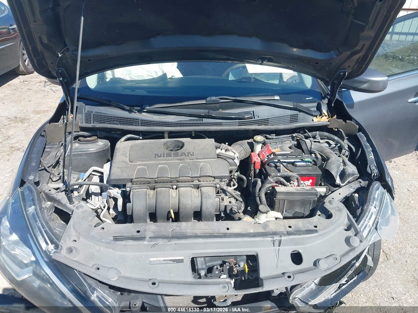 2018 Nissan Sentra 1.8 Sv grey Lot 111044618330 Vin 3N1AB7AP1JL647629