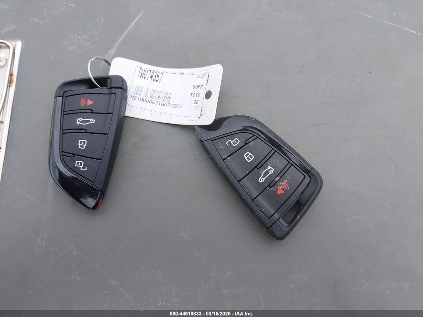 VIN WZ1DB0G07TW074357 2026 TOYOTA GR SUPRA MKV FINAL EDITION