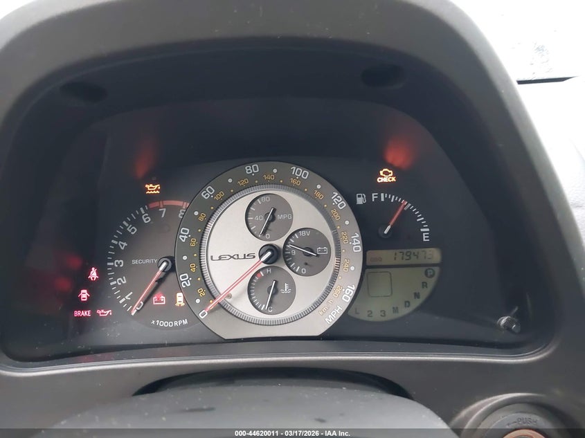 2001 Lexus Is 300 VIN: JTHBD182410031812 Lot: 44620011