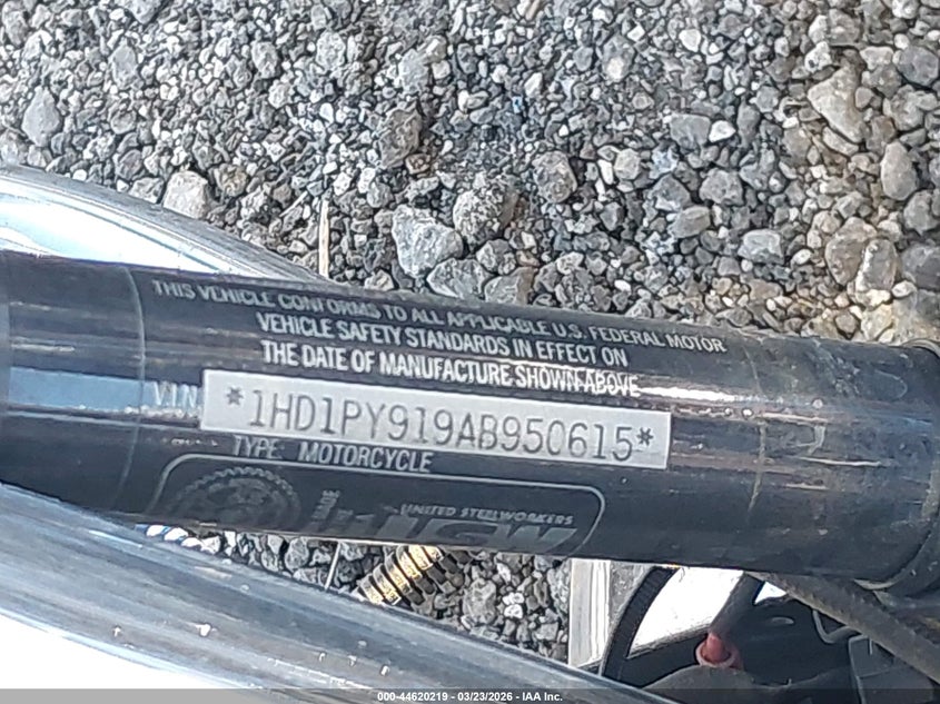 2010 Harley-Davidson Flstse VIN: 1HD1PY919AB950615 Lot: 44620219