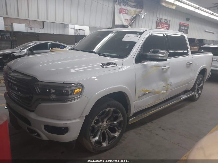 Vin: 1c6srfkt4nn4h3535, lot: 45117217, ram 1500 limited longhorn  4x4 5'7 box 20222