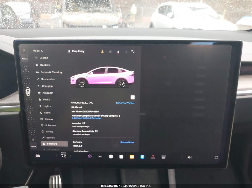 2022 Tesla Model X Dual Motor All-Wheel Drive/Plaid Tri Motor All-Wheel Drive VIN: 7SAXCDE50NF346305 Lot: 44621077