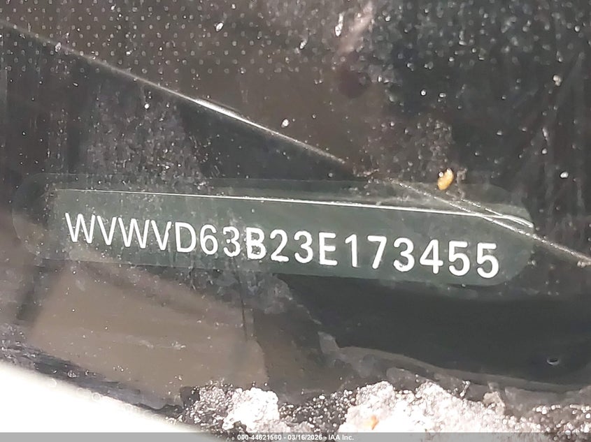 2003 Volkswagen Passat Gls VIN: WVWVD63B23E173455 Lot: 44621560