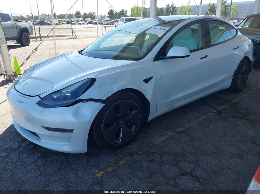 Vin: 5yj3e1eb7mf999741, lot: 45119016, tesla model 3 long range dual motor all-wheel drive 20212