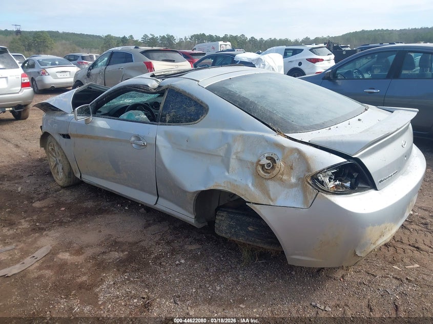 2008 Hyundai Tiburon Gs VIN: KMHHM66D98U282823 Lot: 44622080