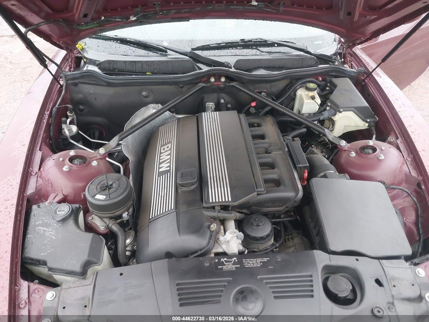 2003 BMW Z4 2.5I VIN: 4USBT33403LR63459 Lot: 44622730