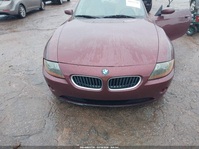 2003 BMW Z4 2.5I VIN: 4USBT33403LR63459 Lot: 44622730