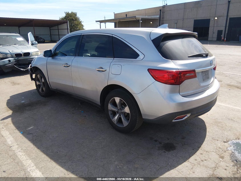 Vin: 5fryd4h23fb010888, lot: 45119964, acura mdx 20153