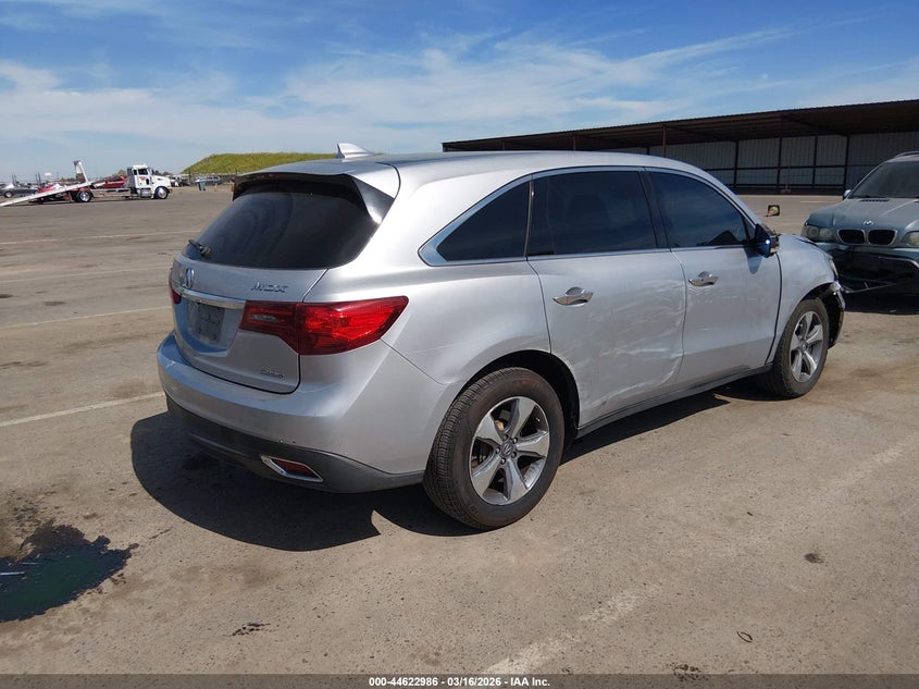Vin: 5fryd4h23fb010888, lot: 45119964, acura mdx 20154