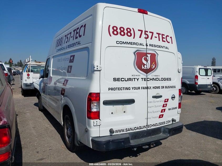 Vin: 1n6af0ly3jn812401, lot: 45121589, nissan nv cargo nv2500 hd sv v8 20183