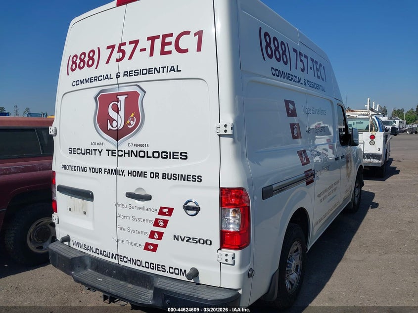 Vin: 1n6af0ly3jn812401, lot: 45121589, nissan nv cargo nv2500 hd sv v8 20184