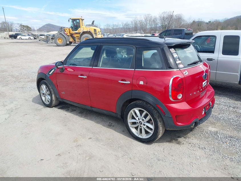 Vin: wmwzc5c57ewm18494, lot: 45121682, mini countryman cooper s 20143