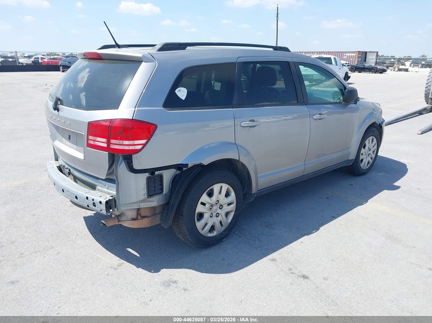 Vin: 3c4pdcab8ht614376, lot: 45122067, dodge journey se 20174