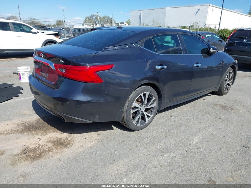 Vin: 1n4aa6ap1gc436516, lot: 45122831, nissan maxima 3.5 sv 20164
