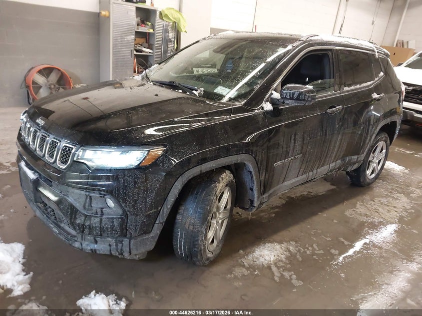 Vin: 3c4njdbn2pt539882, lot: 45123196, jeep compass latitude 4x4 20232