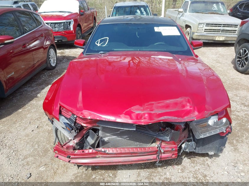 2012 Ford Mustang 5.0 Gt red Lot 111044626430 Vin 1ZVBP8CF7C5288252