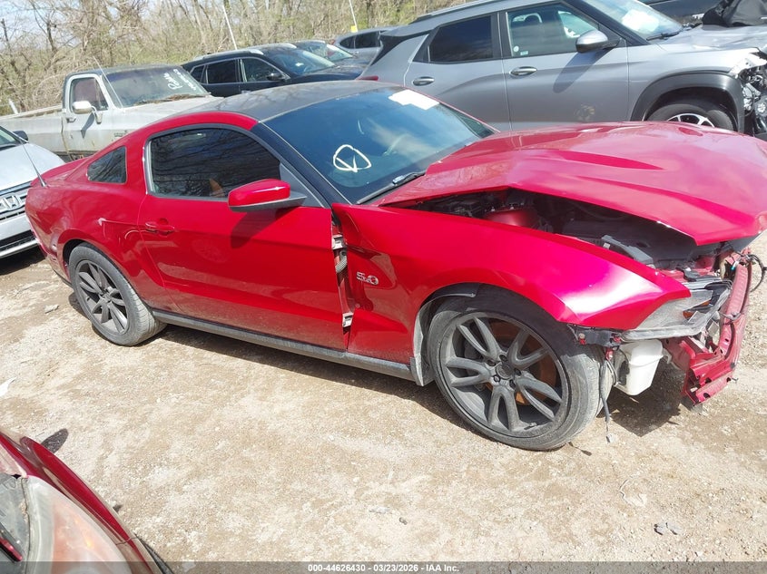 2012 Ford Mustang 5.0 Gt red Lot 111044626430 Vin 1ZVBP8CF7C5288252