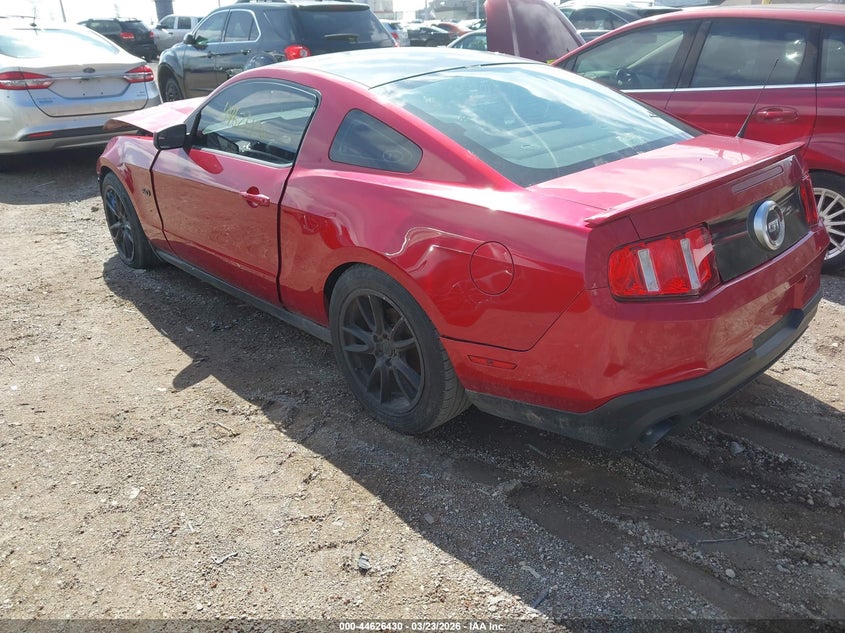 2012 Ford Mustang 5.0 Gt red Lot 111044626430 Vin 1ZVBP8CF7C5288252