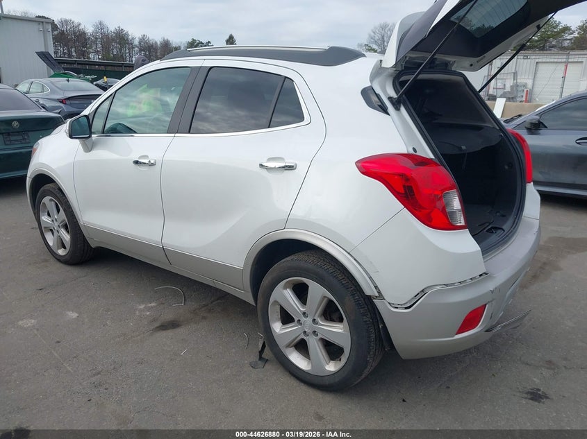 Vin: kl4cjesb3fb238552, lot: 45123860, buick encore 20153
