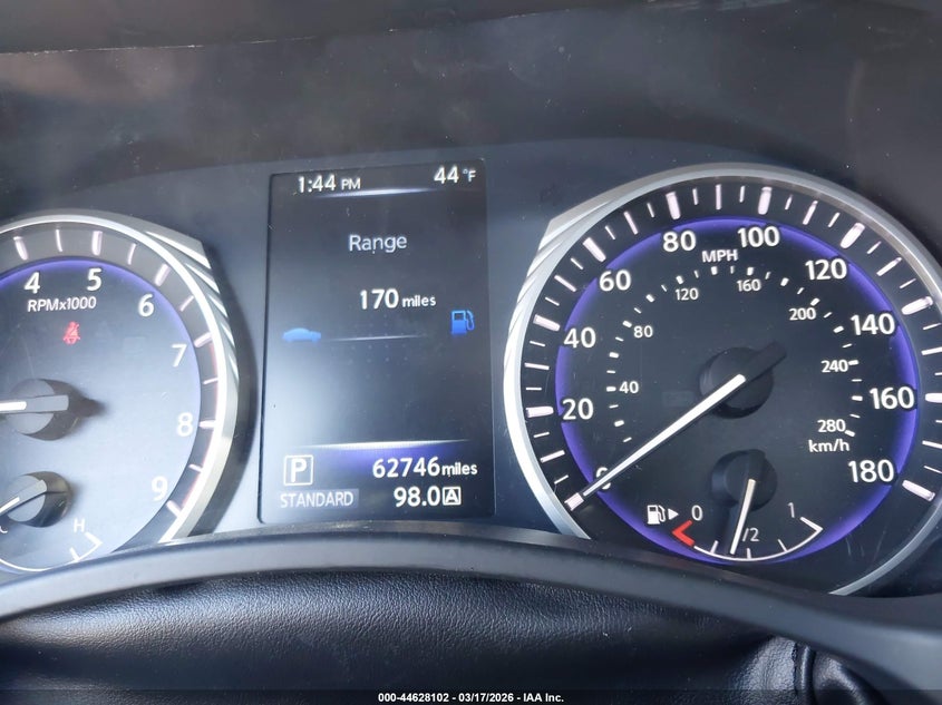 2017 Infiniti Q60 3.0T Premium VIN: JN1EV7EK2HM360534 Lot: 44628102