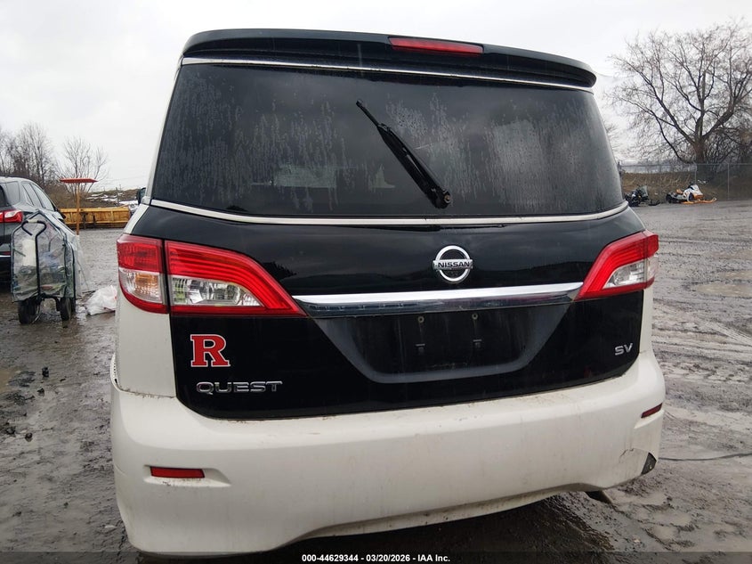 2015 Nissan Quest Platinum/S/Sl/Sv VIN: JN8AE2KP8F9127695 Lot: 44629344