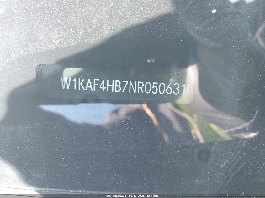 2022 Mercedes-Benz C 300 4Matic VIN: W1KAF4HB7NR050631 Lot: 44630375