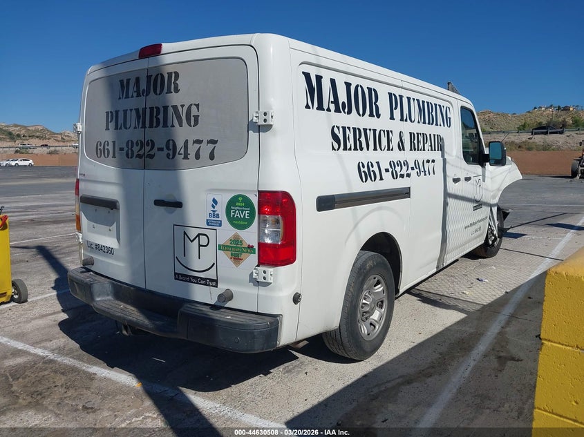 2016 NISSAN NV CARGO NV2500 HD auction photo 4