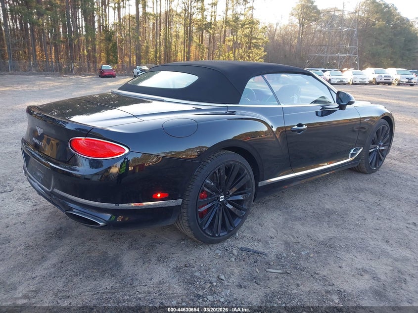 2023 BENTLEY CONTINENTAL GT CABRIO 6.0L W-12 DI, DOHC, VVT, TURBO, 626HP