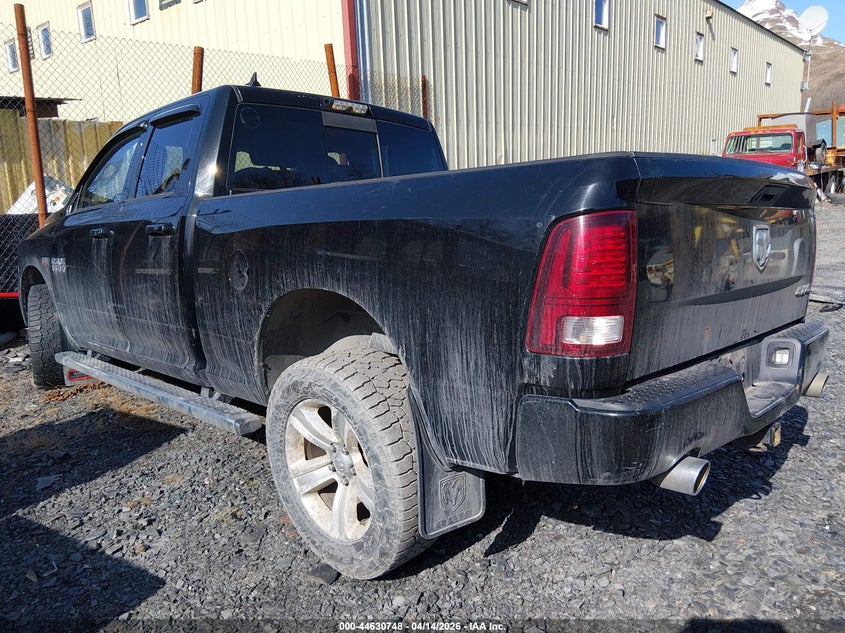 2014 Ram 1500 5.7 Ram Sport black Lot 111044630748 Vin 1C6RR7HT3ES202953