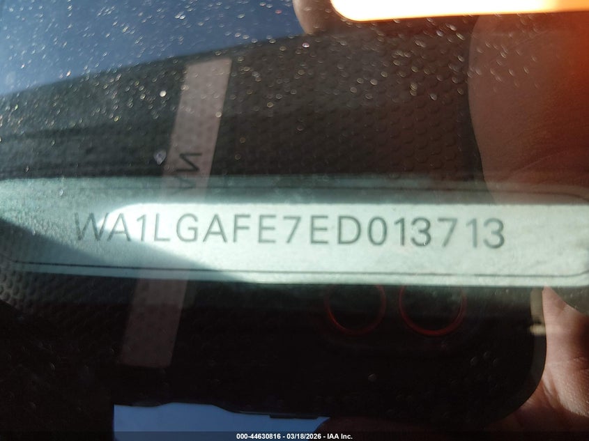 2014 Audi Q7 3.0T Premium VIN: WA1LGAFE7ED013713 Lot: 44630816